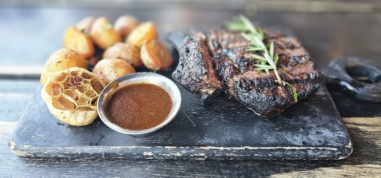 Porcini Rubbed Steak at Cara Cara