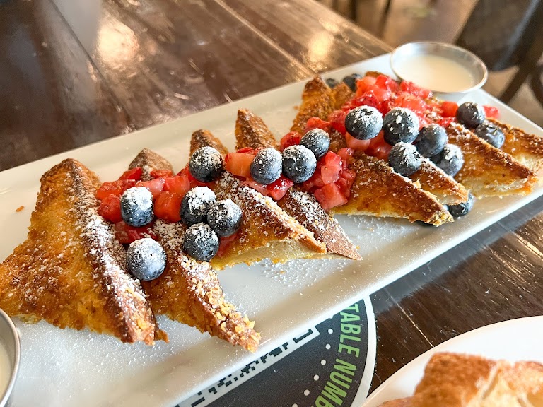Crunchy French Toast at Blu Jam Cafe
