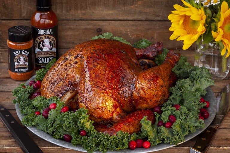 Whole BBQ Chicken at Bad to the Bone BBQ