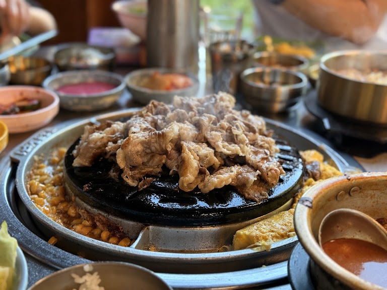 Premium Seared Pork Belly at Baekjeong Rowland Heights