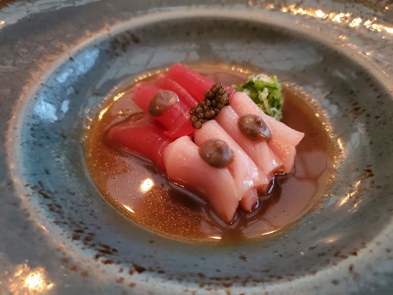 Truffle Sashimi at Catch LA