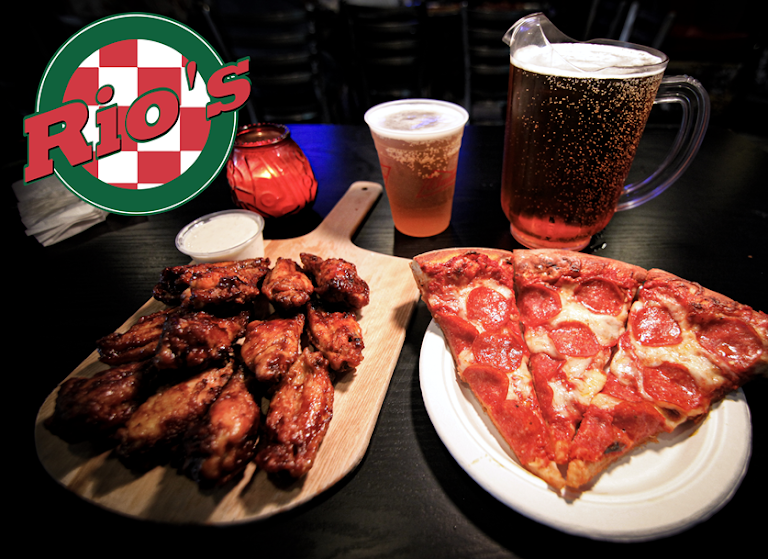 Small Pizza & 12pc Wings at Rio's Pizza
