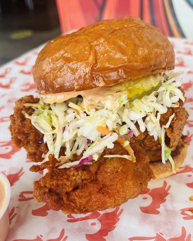 The Crimson Chicken Sandwich at Crimson Coward
