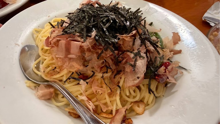Sea Urchin/squid Ink Seafood Pasta at Spoon House | Bakery and Restaurant