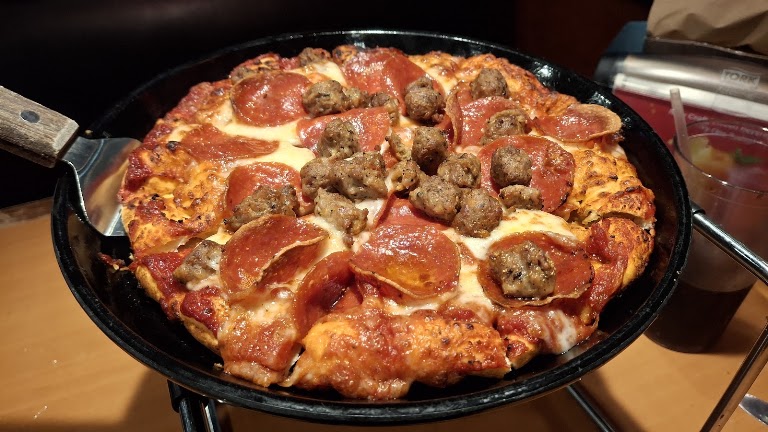 Pepperoni at Shakey's Pizza Parlor