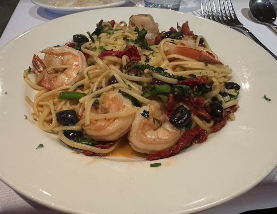 Spaghetti Lemon Scampi at Gale's