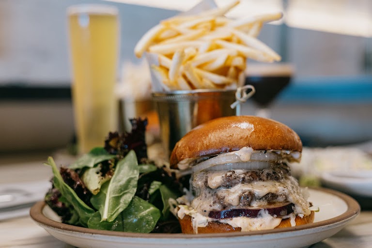 Cheeseburger in "pier"adise at brewco social