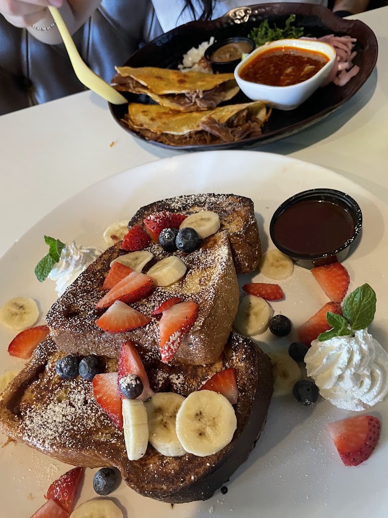 French Toast Banana Foster at A Huevo que Si Mexican Brunch