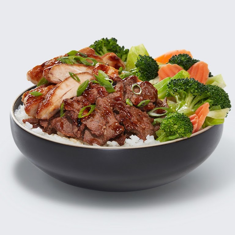 Waba Chicken & Steak Bowl at WaBa Grill