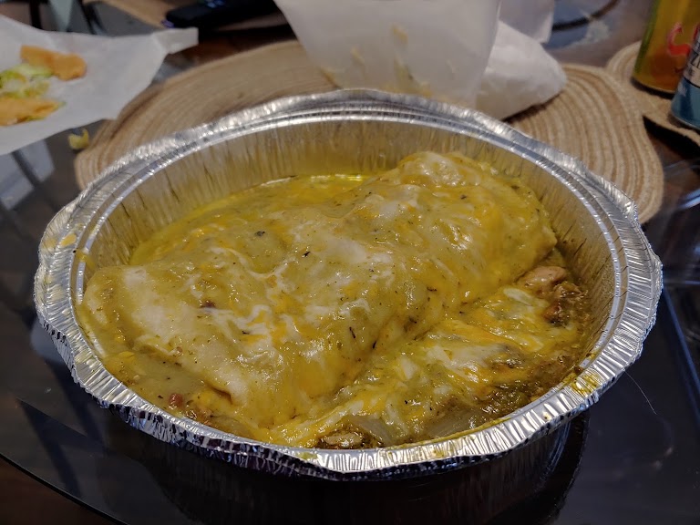 Cheese Enchilada Dinner at Mission Burrito
