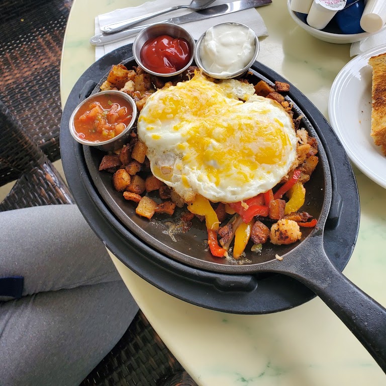 Lobster & Eggs Skillet at Horseless Carriage Restaurant