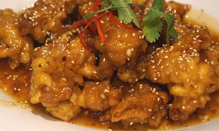 Orange Chicken at Modern Thai Restaurant