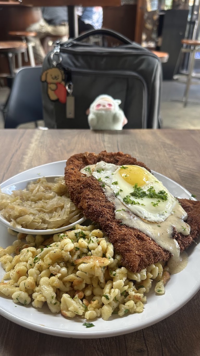 Wiener Schnitzel at Rasselbock Kitchen & Beer Garden LA