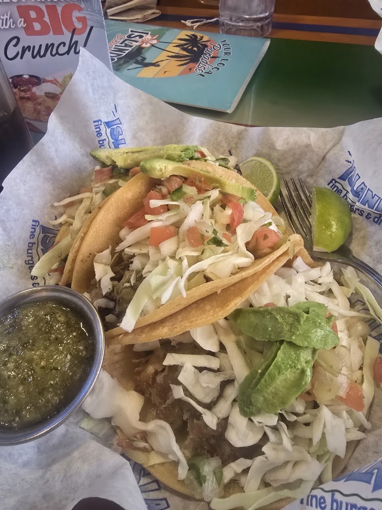 Kalua Pork Tacos at Islands Restaurant West Covina