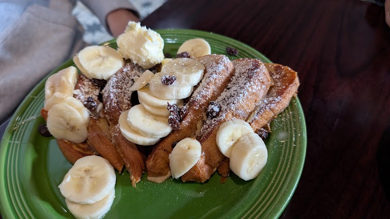 Cinnamon Swirl French Toast at Blackbird Cafe Inc