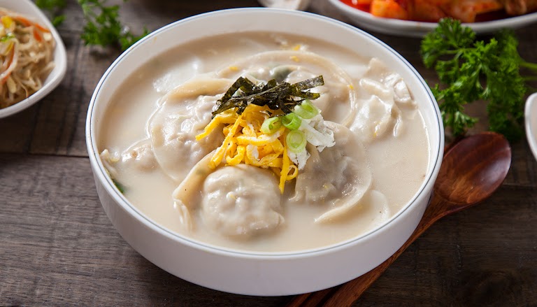 3. Dumpling & Rice Cake Soup (theok Mandu Soup) at Hodori Korean Cuisine