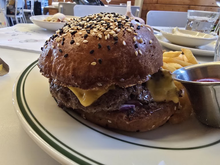 Double Cheeseburger at Superba Food + Bread Venice