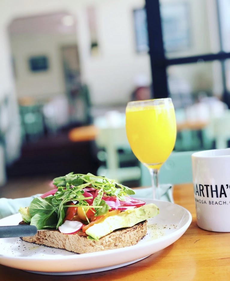 Avocado Toast at Martha’s Hermosa Beach