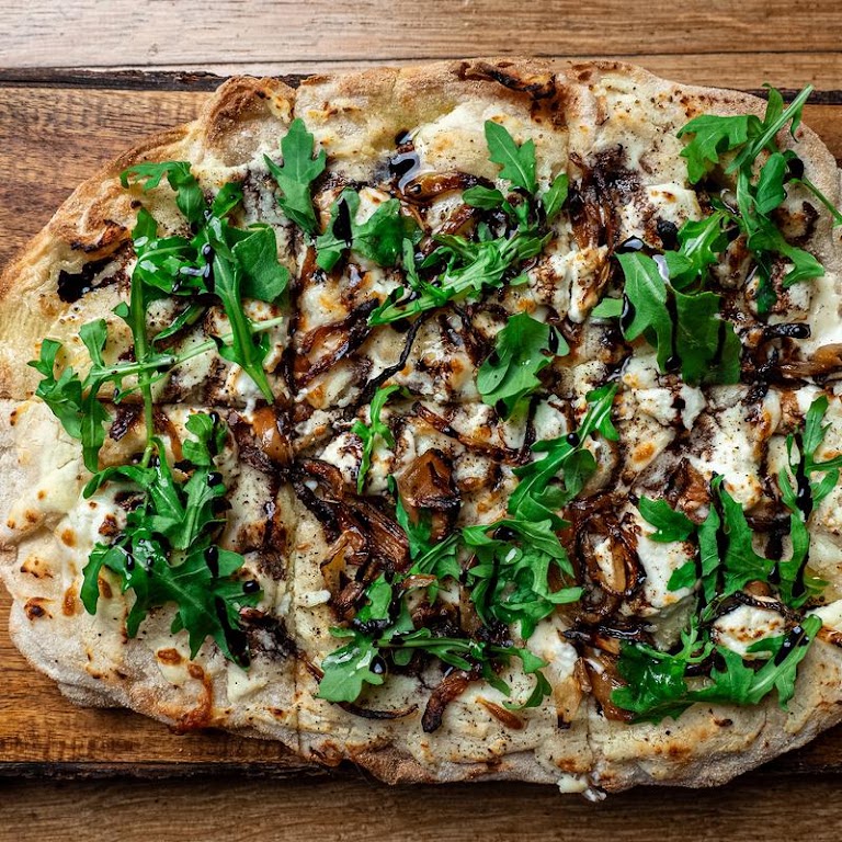 BBQ Chicken Flatbread Pizza at Brews Brothers