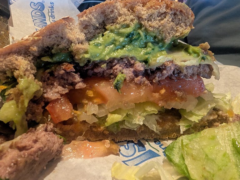 Volcano Burger at Islands Restaurant Fountain Valley