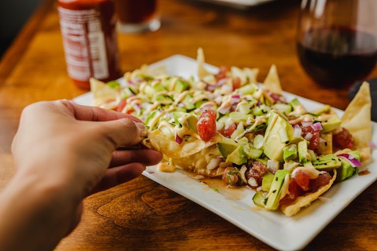 Abbey Nachos at The Abbey Seal Beach