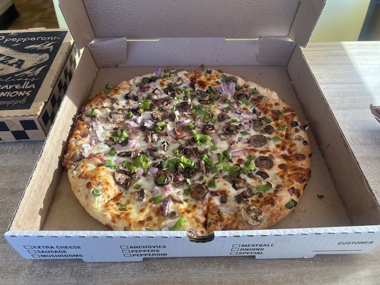 Hot Pizza at JC's Famous Pizzeria