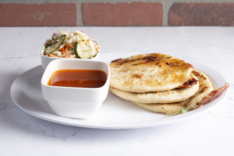 Chicharron at Pupusas de La Reina