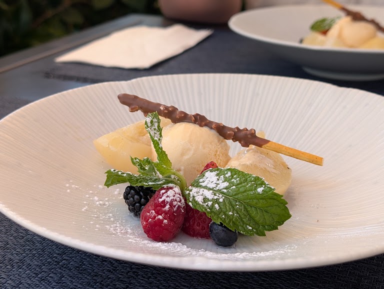 Green Tea Ice Cream at Bluefin