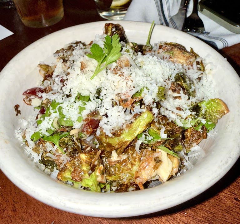 Charred Brussels Sprouts at Black Market Liquor Bar - Studio City Restaurant and Bar