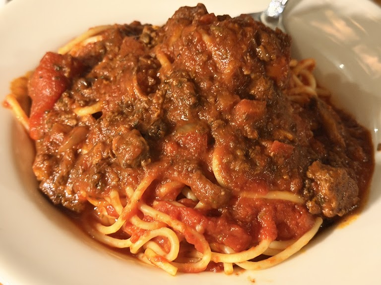 Spaghetti Bolognese at Charlie's Trio