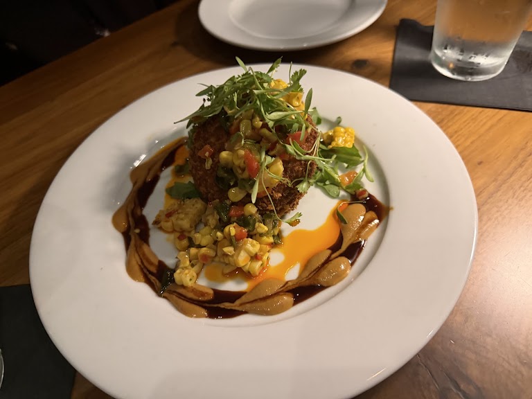 Crispy Five Spice Duck Confit Pancake at Pearl District Restaurant
