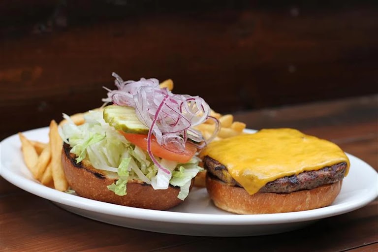Black + Blue Burger at Lazy Dog Restaurant & Bar