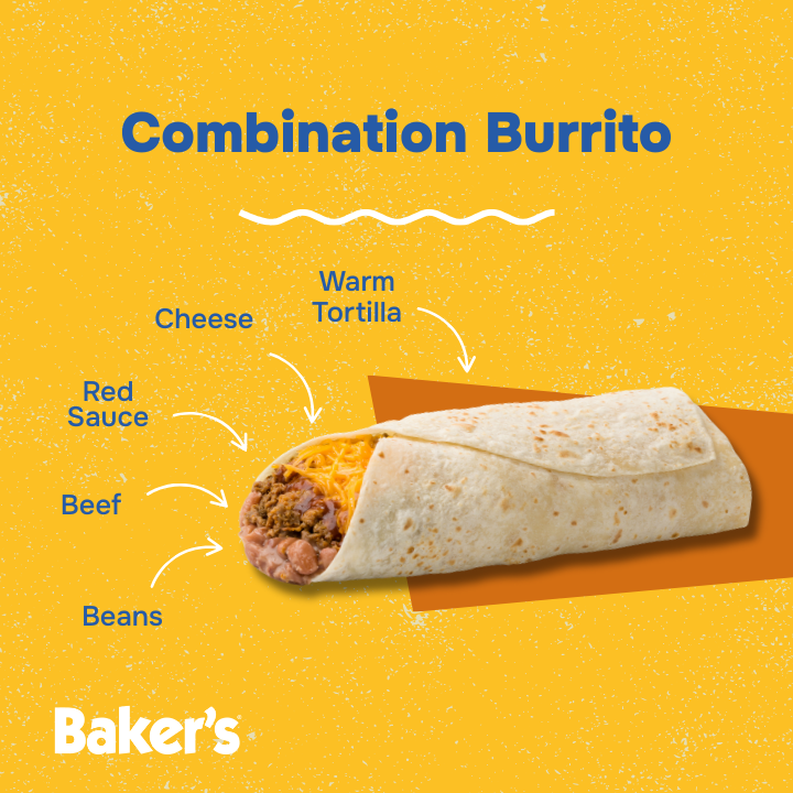 Combination Burrito at Baker's Drive-Thru