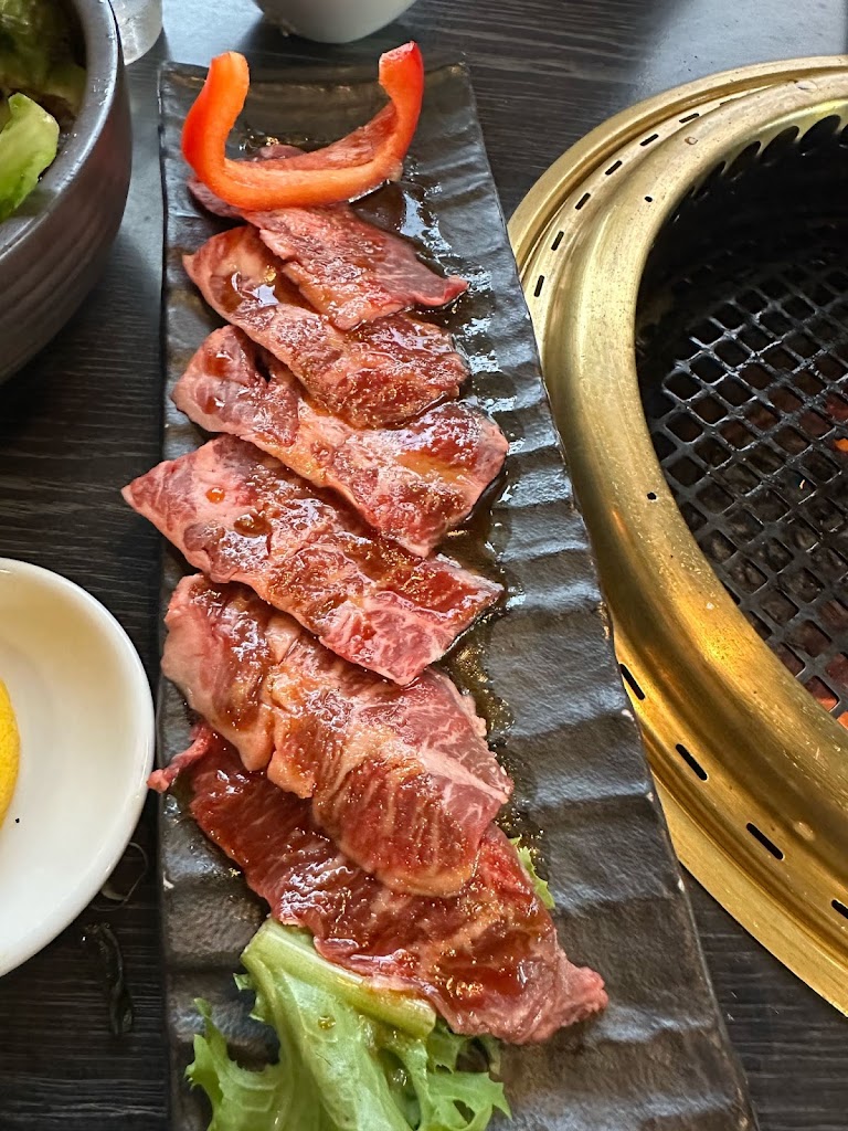 Thick-cut Salted Beef Tongue at Manpuku Japanese BBQ Los Angeles