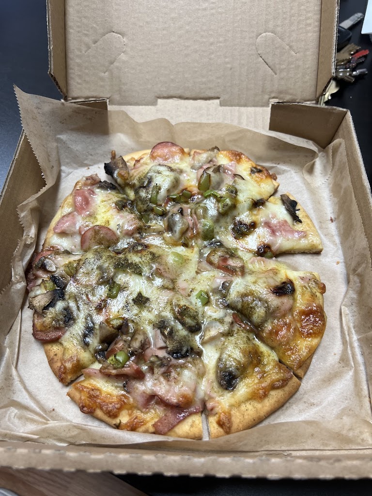 Hot Pizzas at Juice Stop