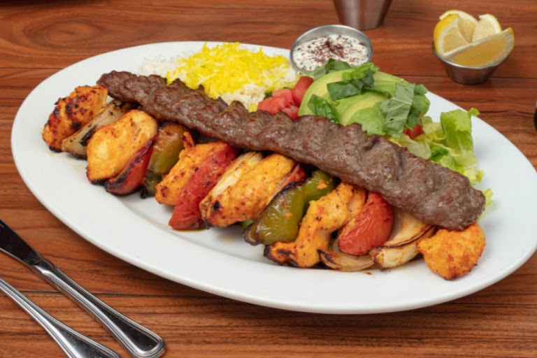 Vegetable Kabob at Panini Kabob Grill