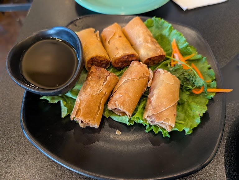 A Side of Spring Roll at Chateau Lemongrass