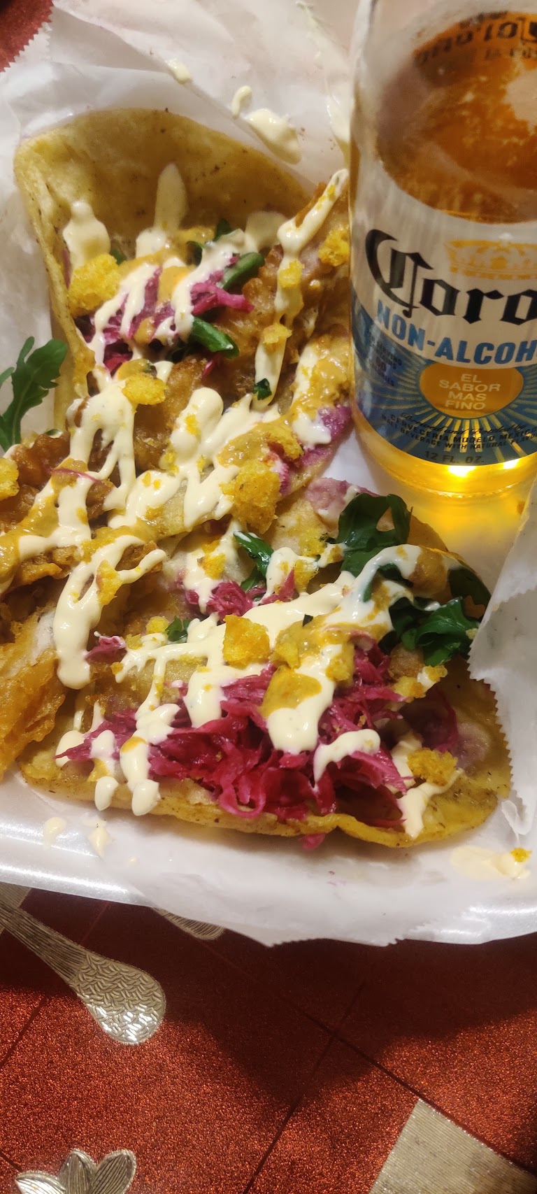 Fish & Shrimp Ensenada Style at LA VIDA TACOS (Ensenada Style)