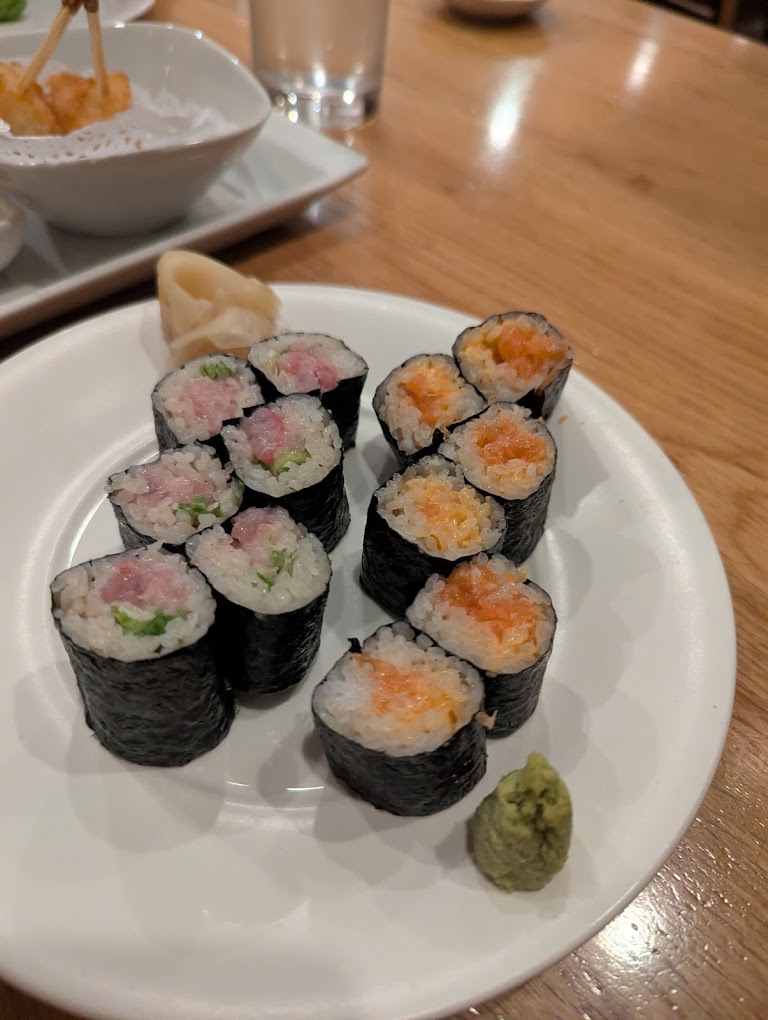 Combination Sushi (8 Pc & 1 Roll) at Matsuhisa