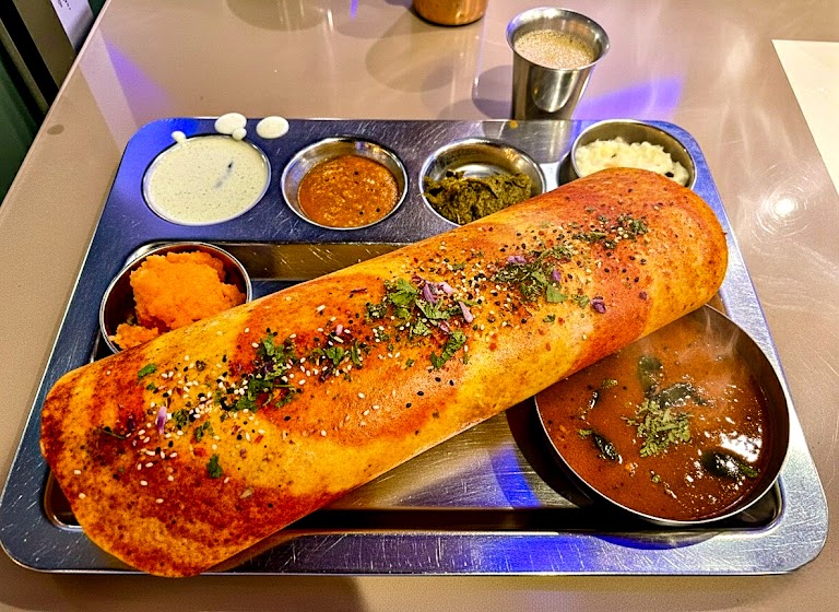 Cheese Uthapam at Bhimas Indian Vegetarian