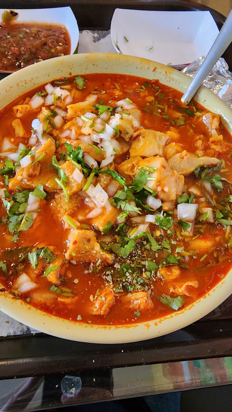 Beef Chile Rojo at Carrillo's Tortilleria