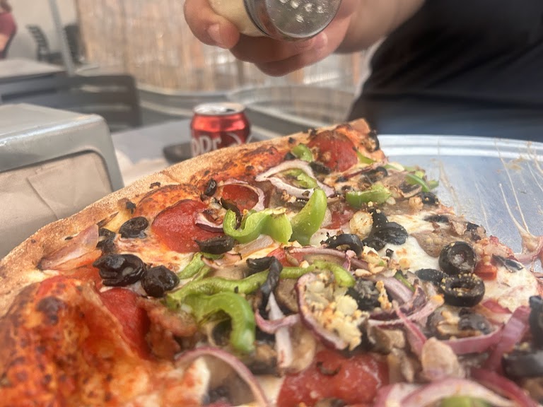 Vegan Gardein' OF EDEN Pizza at Two Saucy Broads