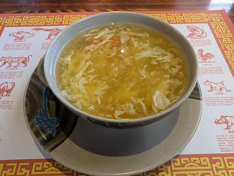 Egg Flower Soup at Century Dragon