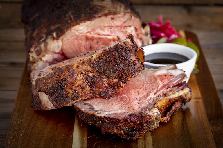 Sliced Tri Tip at Bad to the Bone BBQ