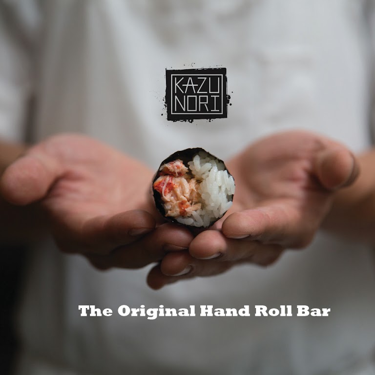 Salmon Hand Roll at KazuNori: The Original Hand Roll Bar