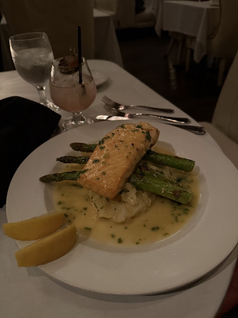Garlic Butter Salmon at The Dresden Restaurant & Lounge