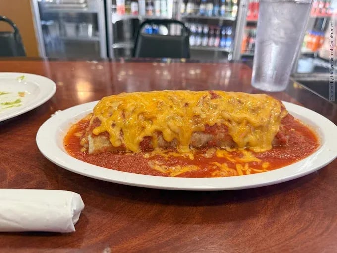 Enchiladas at El Marquez Restaurant