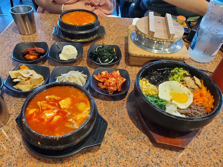 Bibimbap + Tofu Soup at Tofu Bean Korean BBQ