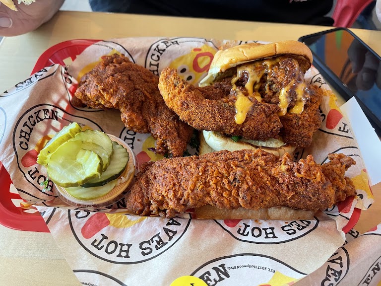 Nashville Hot Chicken Tenders at Dave's Hot Chicken