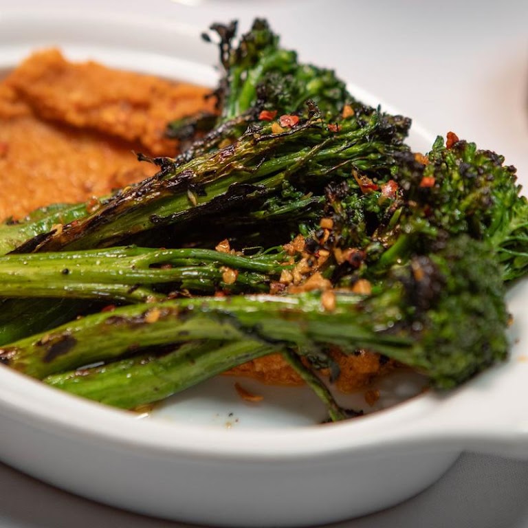 Grilled Broccolini at Golden Bull Restaurant